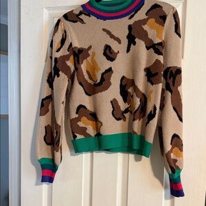 THML Multicolor Cowl Neck Sweater